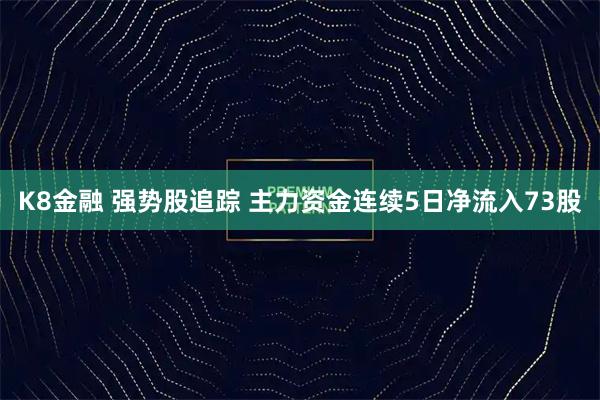 K8金融 强势股追踪 主力资金连续5日净流入73股