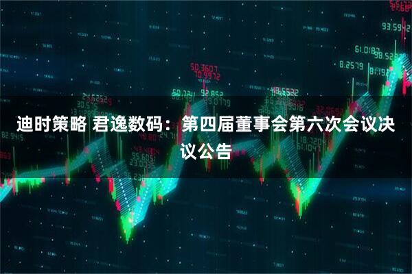 迪时策略 君逸数码：第四届董事会第六次会议决议公告